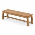 Banco de madera de teca para exterior 150x35x45 cm