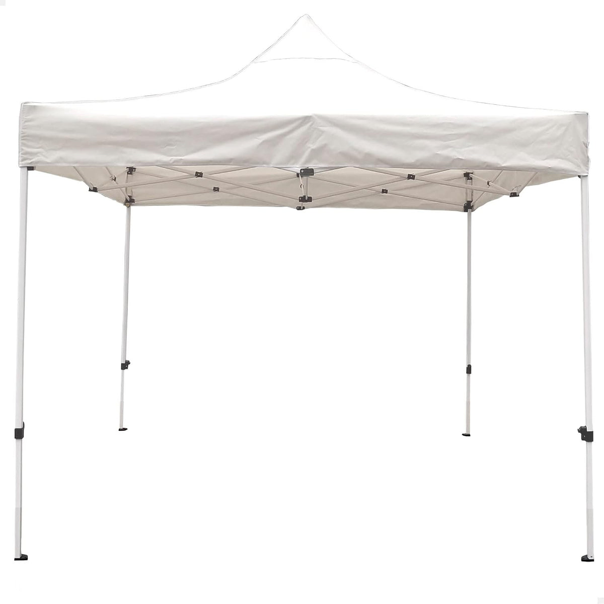 cenador, AKTIVE, 61138 - Plegable Exterior, Camping, jardín, Toldo Blanco, de Acero, Regulable en Altura, Protección UV e Impermeable, Carpa Playa