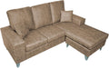 sofá, amuéblate online, Color Piedra, - Chaise Longue Reversible Modelo Eysa, Diseño Moderno, Práctico y Funcional, con Cojines Decorativos