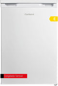 congelador vertical CCVM8554W, Corbero, 88L, 3 compartimentos, 4 estrellas en retención frío, 15h Autonomía, Descongelación Manual, Puerta Reversible