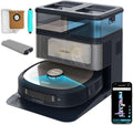 Cecotec Z100 robot aspirador, Base Autovaciado y Tecnología Láser Conga Z100. 20000Pa, y Friegasuelos con IA, Autovaciado Polvo, App
