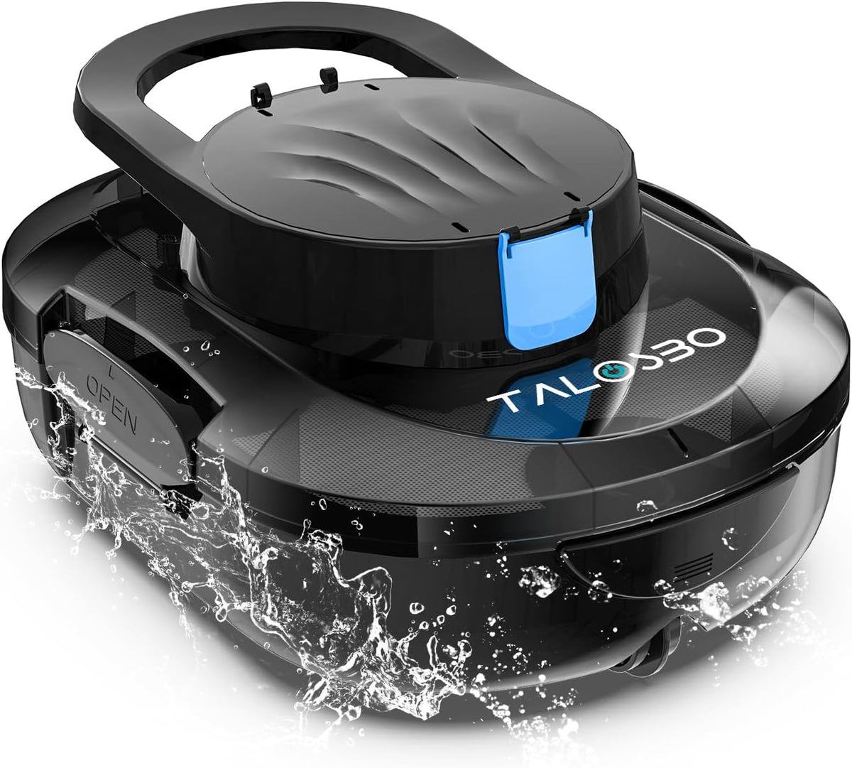 limpiafondos automático S1PRO, TALOSBO, para Piscinas de Fondo Plano 100 m2, (2026 Upgrade) S1PRO Robot Piscina, 120 Min de Limpieza, Carga en 2.5h