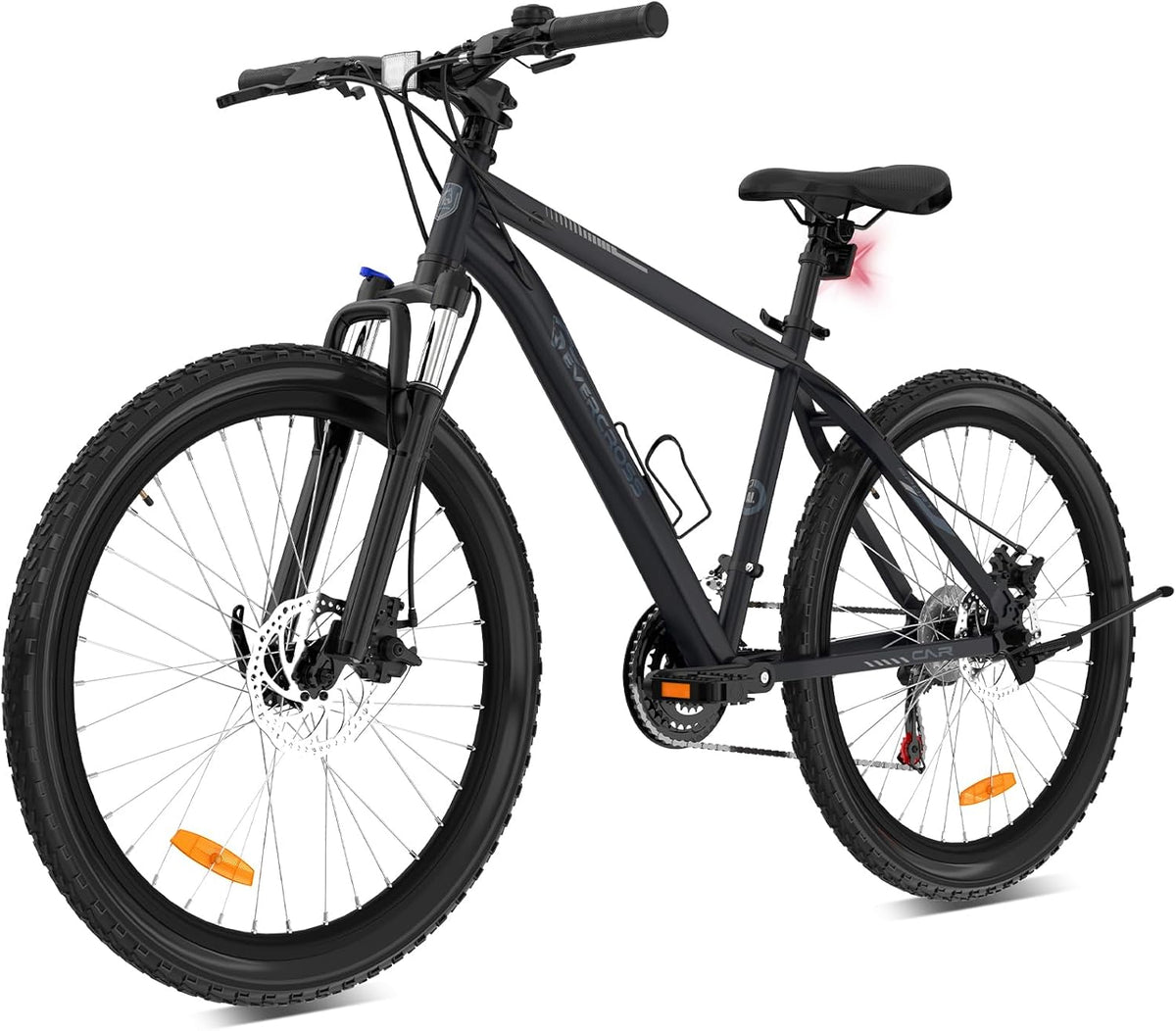 bicicleta de montaña, EVERCROSS, Bicicleta de 26 Pulgadas, Sistema de 21 Velocidades, Carga Máx.150 kg, Bike Todoterreno con Frenos de Disco