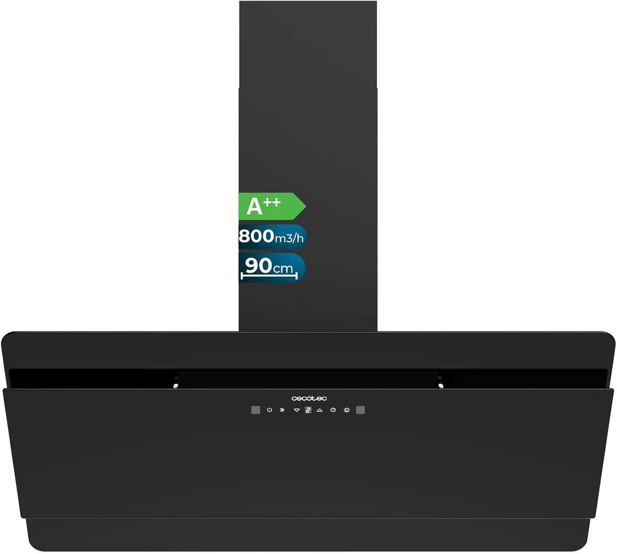 Cecotec 800M3 campana extractora, Motor 210W, 3 Niveles + Booster, H de Potencia, Control Táctil, Hand Movement Control