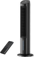 ventilador de torre, Dreo, enfriador de aire de 102 cm, enfriador evaporativo con función de giro de 80°, 3 modos, 4 velocidades