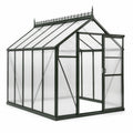 Invernadero de Aluminio y Policarbonato Verde Oscuro 250x190x220 cm