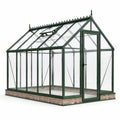 Invernadero de Aluminio Verde con Paneles de Policarbonato 8 mm 250x200x250cm