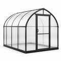 Invernadero de Policarbonato Celular y Aluminio Negro 3x2x2.5 m