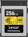 Compact Flash LCXEXPR256G-RNENG, Lexar, Tarjeta CF Tipo B, s de Lectura, Tarjeta CFexpress 256 GB Profesional Serie Gold, hasta 1750 MB