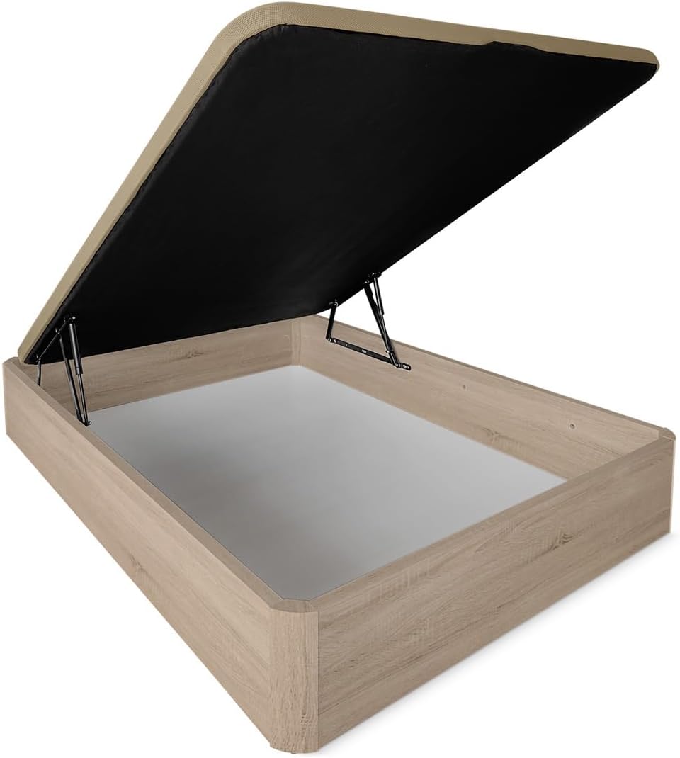 Canapé 135X190, Somnia Descanso, - Abatible XL Reforzado Gran Capacidad con Tapa Reforzada y Transpirable 135X190