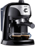 De'Longhi EC201 cafetera, EC201.CD.B - de bomba tradicional (15 bar de presión, 2 tazas, café molido o filtros monodosis) negro