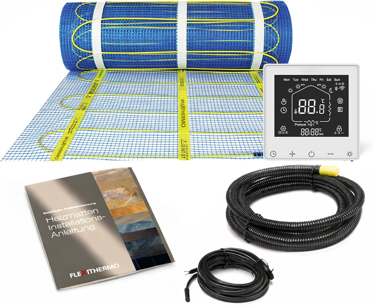 Suelos radiante, Nordholm, FlexithermoTM Standart kit suelo radiante eléctrico, potencia calorífica 150 W