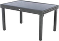 Mesas de comedor, HESPERIDE, Hespéride - Mesa de jardín Extensible Piazza, Vidrio Templado - Mobiliario de Exterior con extensión Deslizante