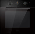 freidora de aire CBO60M80M1-BK, Comfee, cocción multifase, puerta extraíble, fácil limpieza, limpieza con vapor, color negro