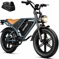 bicicleta eléctrica QS7, DEEPOWER, Batería Extraíble 48V 60Ah, 35Ah, 20Ah, Autonomía 110-250KM, Motor con Par 120N·m, Neumáticos Anchos 20'' x 4.0
