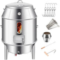 AoForce Ahumadore Ahumador Asador Barril Gran Capacidad Fabricado en Acero Inoxidable Totalmente Lavable Horno Circular Colgante De 360° Con