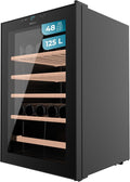 Cecotec vinoteca, Sistema de Compresor, Alto Rendimiento, 48 Botellas Bolero GrandSommelier 4850 Black Compressor. Nevera de Vino, Diseño en Negro