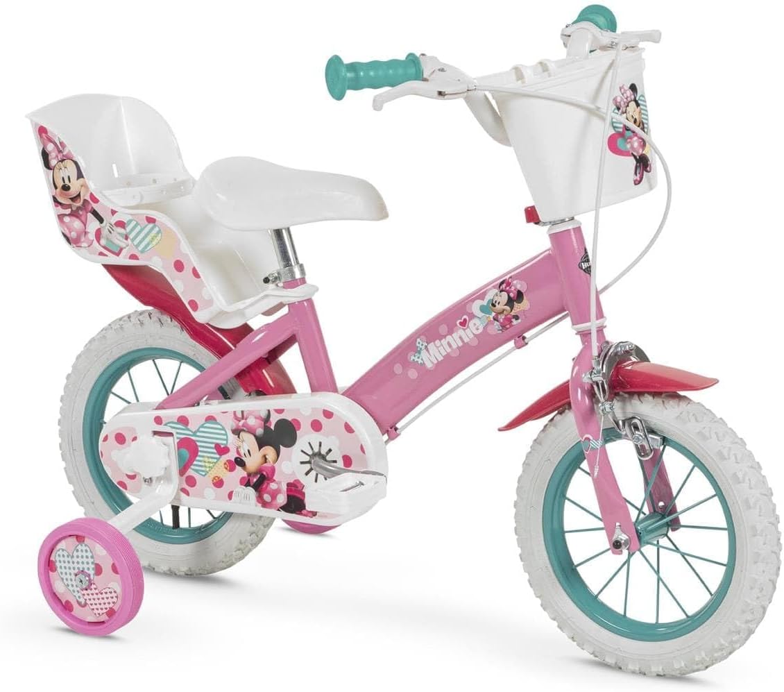 Bicicletas urbanas para niño, TOIMSA, Bicicleta 12' Minnie Huffy (3, 5 años), Multicolor