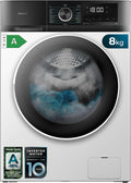 Cecotec lavadora, 1400 rpm, 16 Programas, Motor Inverter Plus, Bajo Consumo, SteamMax, Delay Start, Blanco, Blanco/Negro