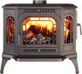 Hornos chimenea, OutInFire, izquierda - P7 PB (10,5 kW) ECO (apertura derecha), Estufa de leña de instalación libre, en hierro fundido negro