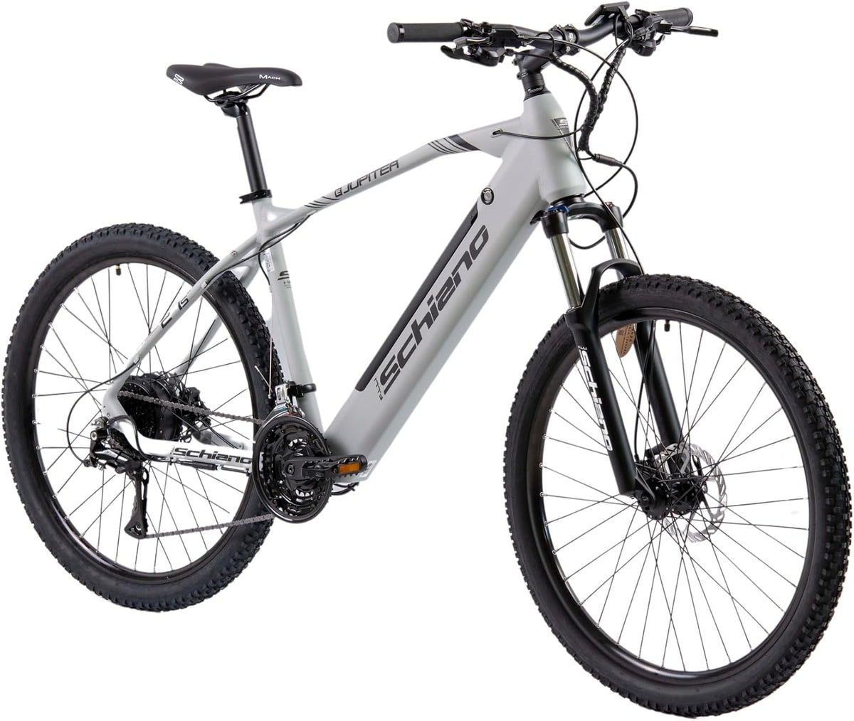 bicicleta eléctrica, F.lli Schiano, 27.5', Batería 36V 14Ah Extraíble, Motor 250W 50Nm, E-Jupiter, Bici Electrica de Montaña, Unisex Adulto