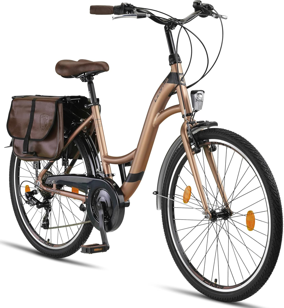 silla de paseo, Licorne Bike, Stella Plus City Bike en bicicleta de aluminio de 26 y 28 pulgadas para niñas, niños