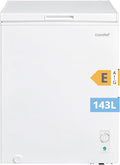 congelador horizontal RCC146WH2EU, Comfee, 4 Estrellas, Blanco, Refrigerador, Compresor Inverter, Apto Garajes