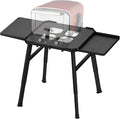 Bastidores para barbacoa, Nomiou, Carro de barbacoa portátil para Weber, Ninja, Ooni, Blackstone, Nexgrill, mesas