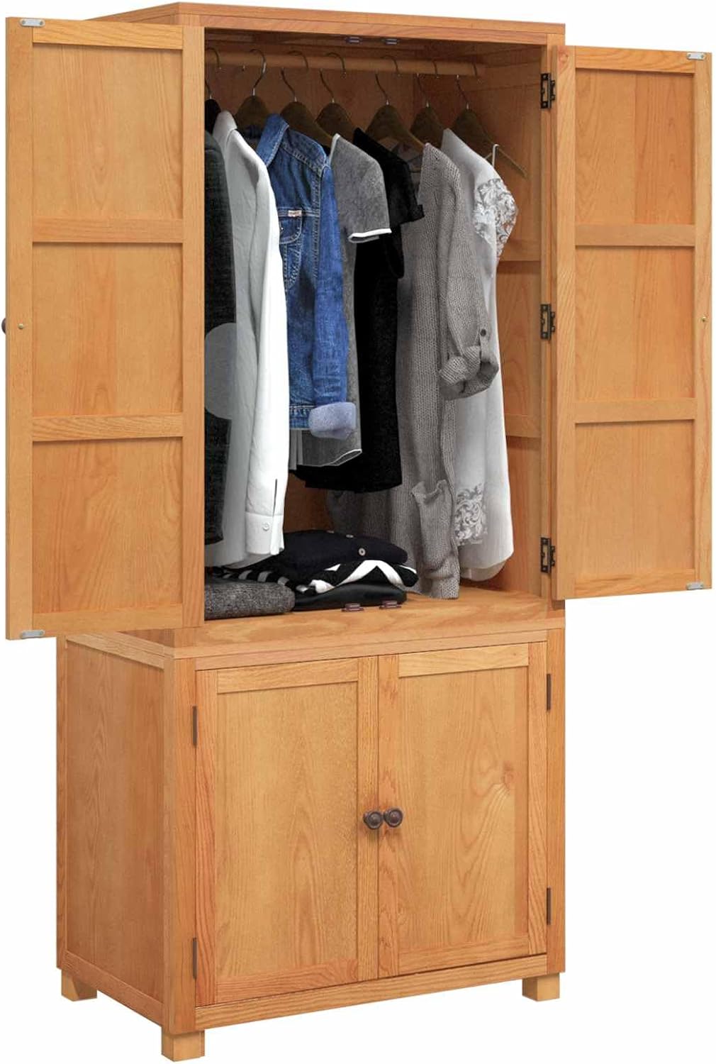 armario, vidaXL, Conjunto de Muebles de Almacenaje Marrón Madera de ingeniería, Moderno, Unidades Compactas, Estanterías de Pino