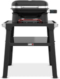 Parrillas eléctricas de exterior, Weber, hasta 315 °C, Negro (1501653), Lumin Compact Barbacoa eléctrica compacta con Soporte
