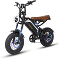 bicicleta eléctrica M16, Bodywel, 16x4.0' neumáticos anchos Todo Terreno, Batería 48V 13Ah, Motor 250W, 80 km Autonomía (Pas), Pantalla LCD