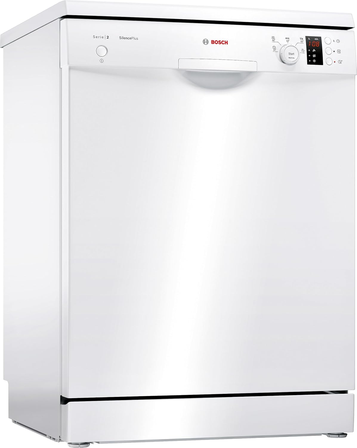 Bosch SMS25AW05E lavavajillas, 60 cm, Motor EcoSilence, Programación Diferida, Blanco