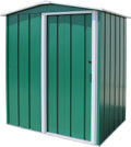 cobertizo de almacenamiento, Duramax, 5 x 4 ft Eco Metal cobertizo con OW Trim – Verde