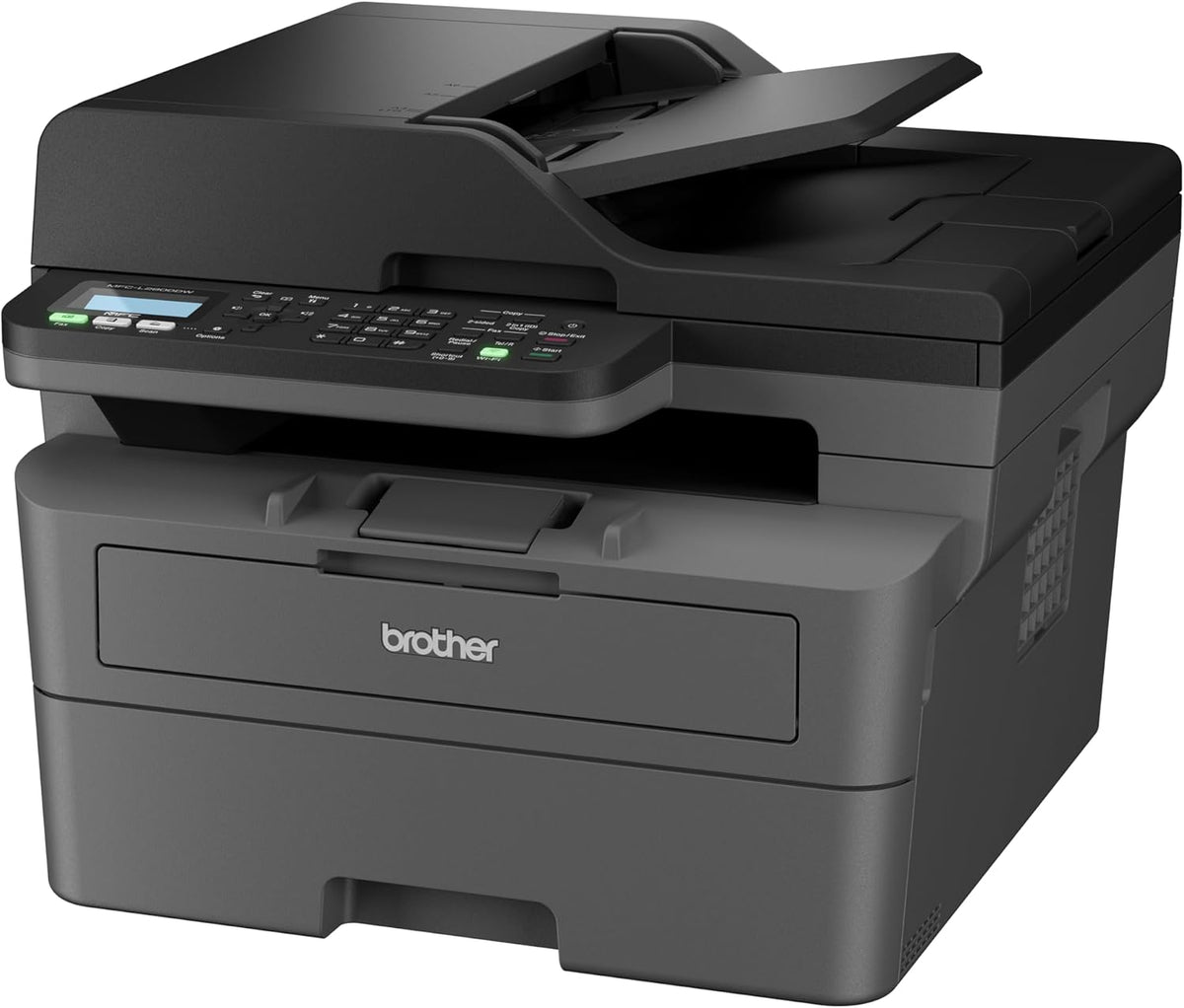 Impresoras láser MFCL2800DW, Brother, Impresora multifunción láser Monocromo WiFi con fax, impresión automática a Doble Cara y ADF de 50 Hojas