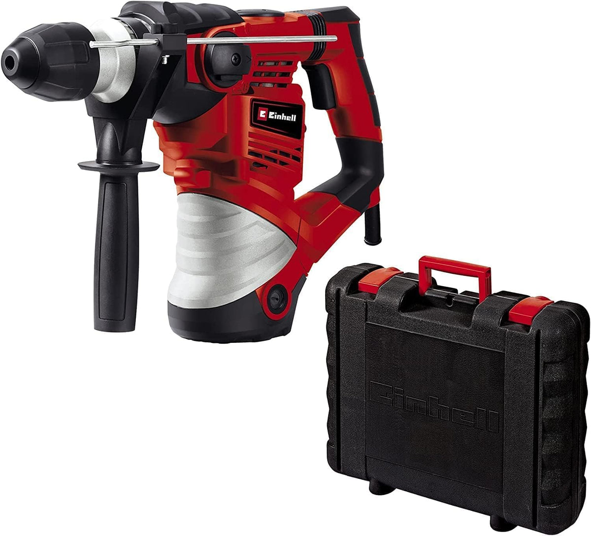 Einhell Taladro percutor, 1600 W, 4 J, taladrado de impacto, cincelado neumático, portaherramientas SDS-plus