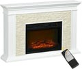 Chimeneas eléctrica, HOMCOM, 120x24x80 cm, potencia de 1800 W