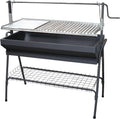Barbacoas de leña, IMEX EL ZORRO, 71764 - Barbacoa con Plancha y Ascensor, Negro