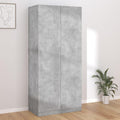 armario, Tidyard, de Madera contrachapada Gris hormigón 90x52x200 cm