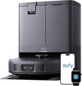 robot aspirador X10, eufy, X10 Pro Omni con Base Autovaciado y Mopas Giratorias, Mopa Doble con Elevación Automática de 12 mm, Antiobstáculos AI