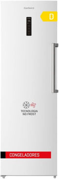 congelador vertical CCVH18524NFW, Corbero, Capacidad 274L, 39 Db, No Frost, Inverter, Display Puerta, Luz LED, Crisper XXL Extraíble, Pizza Box