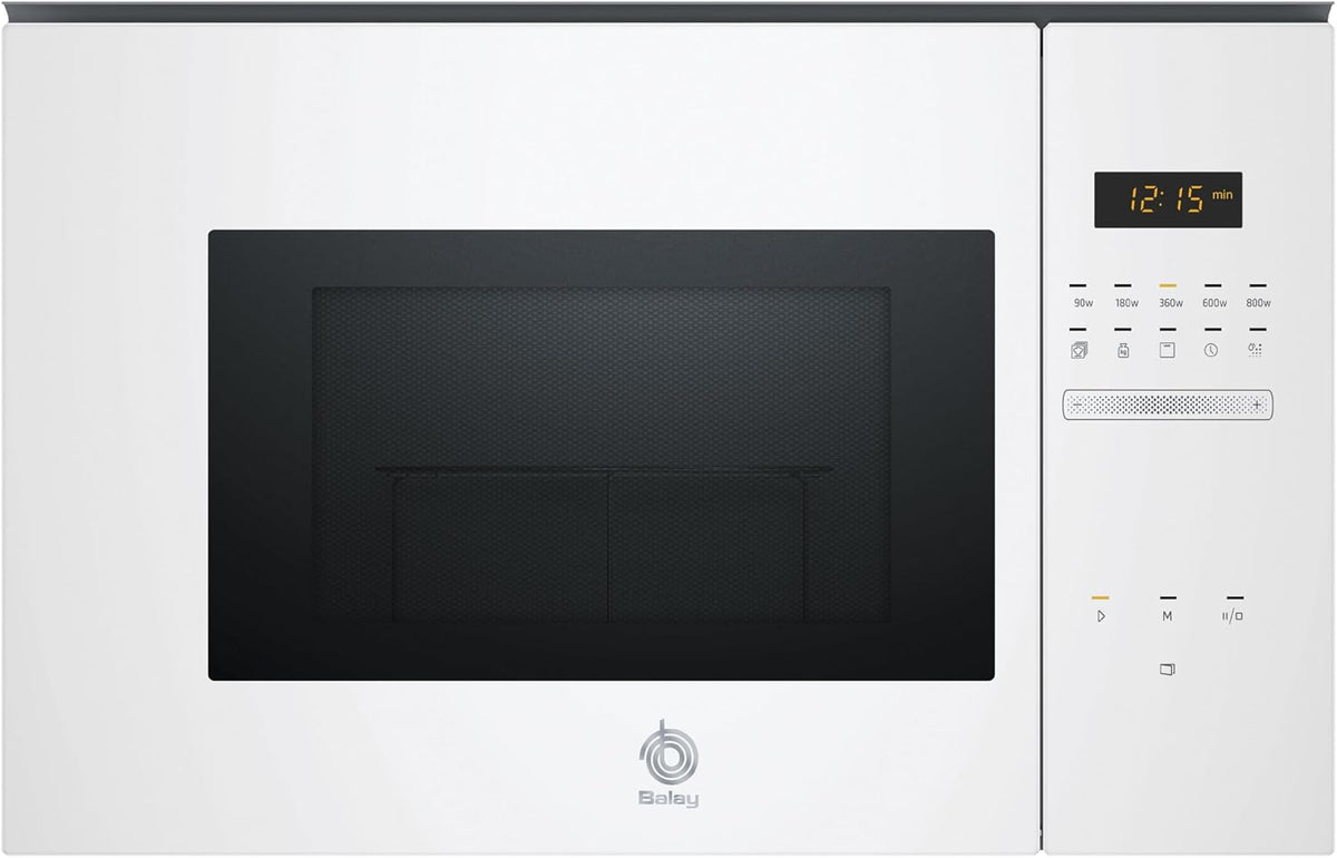microondas 3CG5172B2, Balay, Control Comfort, Aqualisis, Cristal blanco
