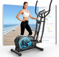 Elíptica 287LBS, Cowmew, 3 en 1 Máquina para Casa con 16 Niveles de Resistencia, Bluetooth App y Soporte para Dispositivos, Monitor LCD