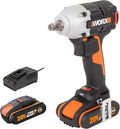 Llaves de impacto WX272-2, WORX, Luz LED, Atornillador de Impacto Brushless 20V PowerShare, WX272-2 baterías, motor sin escobillas