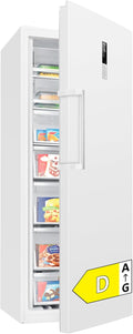 congelador vertical, Bomann, Capacidad de 380 L, 5 cajones