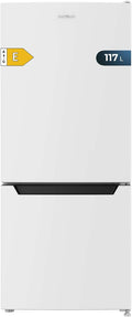 Cecotec frigorífico combi, 117L, Defrost, clase E y modo Fast Freezing, No Frost Bolero CoolMarket Combi 117 DF White E. blanco