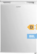 congelador vertical RCU83WH3EU, Comfee, 3 cajones, Congelador de gran capacidad, Termostato ajustable, Puerta reversible, Blanco