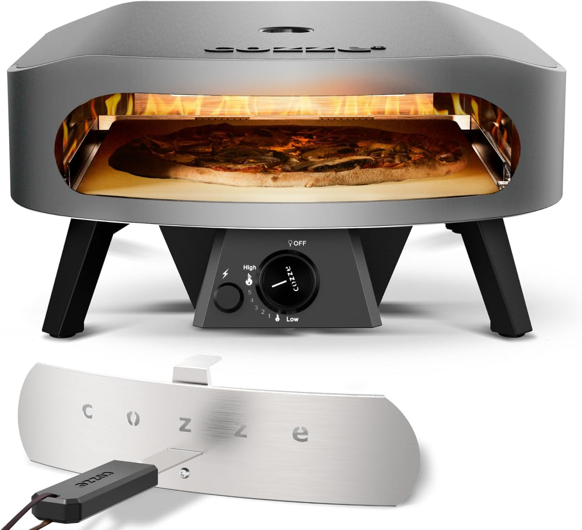 Hornos individuales para pizza, cozze, gran capacidad, potente y rápido, con piedra de cordierita, encendido automático