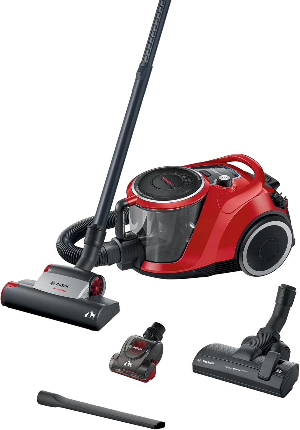 Bosch BGC41PET Aspiradoras de trineo, Filtro higiénico, Alfombra, baldosas, Turbo, para parqué