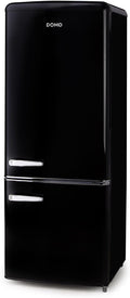 frigorífico combi DO91706R, DOMO, nado retro vintage negro DO91706R