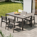 Juegos de comedor, Devoko, Imitación madera realista para jardín o terraza. para comidas, barbacoas o relax. Estilo y comodidad asegurados